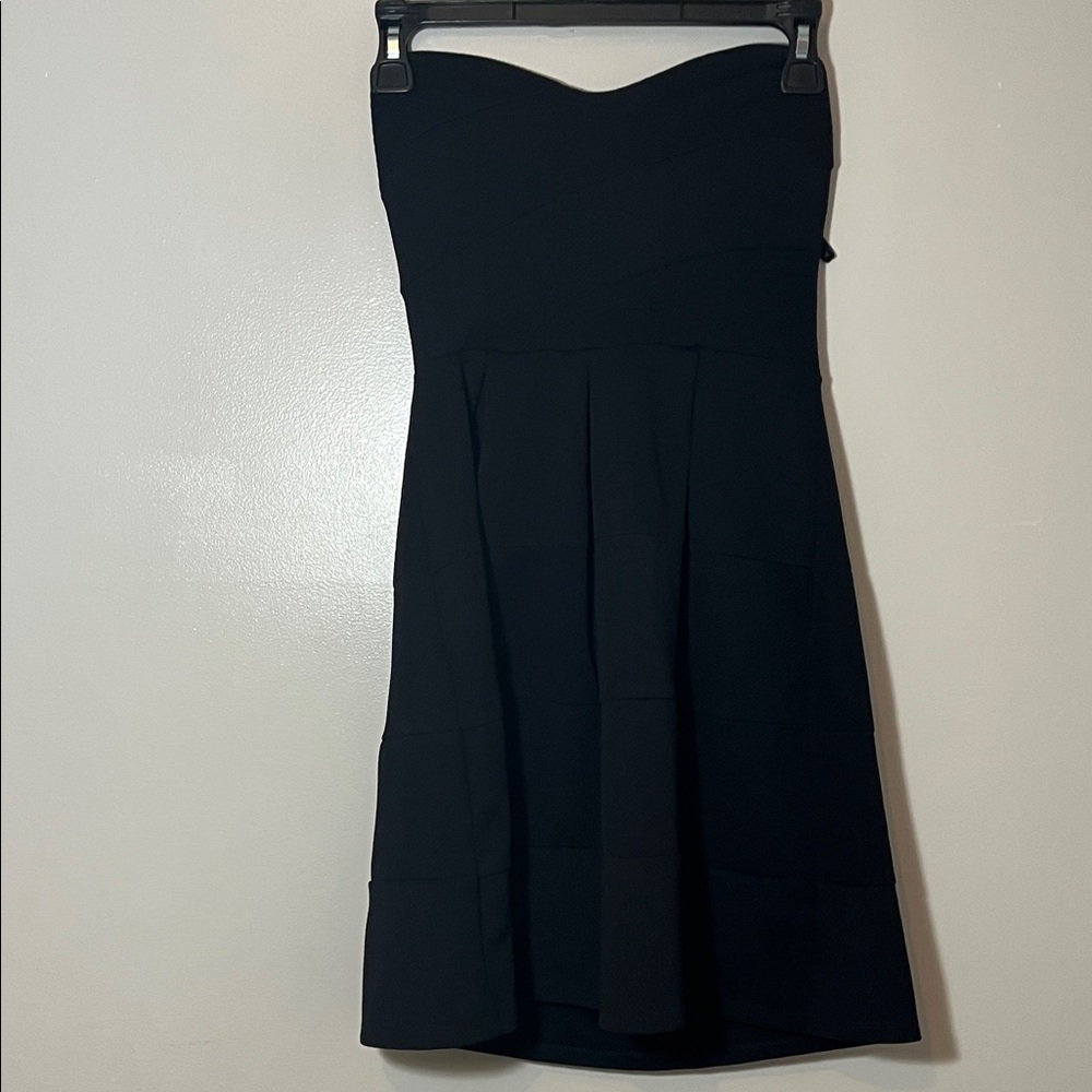 Black Strapless Dress Small cute flared skirt